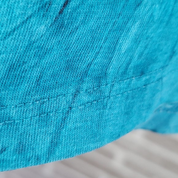 Whalewatch Waikoloa Hawaii Ocean Blue Tie Dye Summer Vintage Tee Men's Size XL - Picture 8 of 13